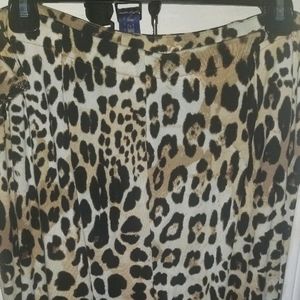 Lane Bryant size 20 zebra calf length  skirt